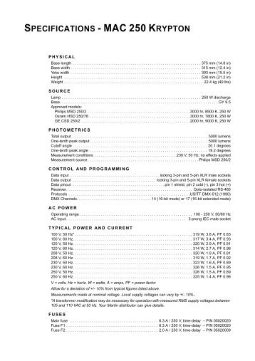 Mac 250 krypton manual pdf